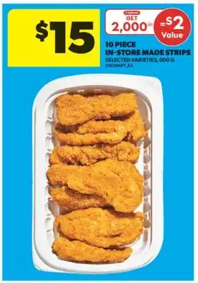 Real Canadian Superstore 10 PIECE IN-STORE MADE STRIPS, 600 G offer