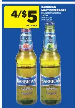 Real Canadian Superstore BARBICAN MALT BEVERAGES, 330 ML offer