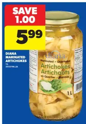 Real Canadian Superstore DIANA MARINATED ARTICHOKES, 1 L offer