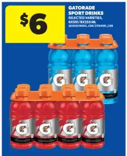 Real Canadian Superstore GATORADE SPORT DRINKS, 6X591/8X355 ML offer