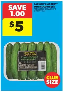 Real Canadian Superstore FARMER'S MARKET MINI CUCUMBERS, 11' S offer