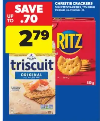 Real Canadian Superstore CHRISTIE CRACKERS, 175-200 G offer