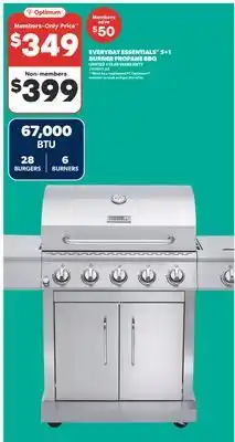 Real Canadian Superstore EVERYDAY ESSENTIALS 5 + 1 BURNER PROPANE BBQ offer