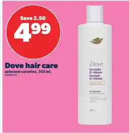 Real Canadian Superstore DOVE HAIR CARE, 355 ML offer