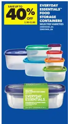 Real Canadian Superstore EVERYDAY ESSENTIALS FOOD STORAGE CONTAINERS offer