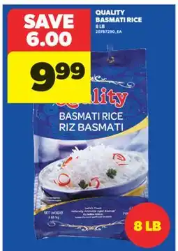 Real Canadian Superstore QUALITY BASMATI RICE, 8 LB offer