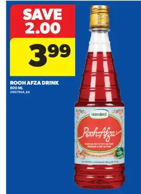 Real Canadian Superstore ROOH AFZA DRINK, 800 ML offer