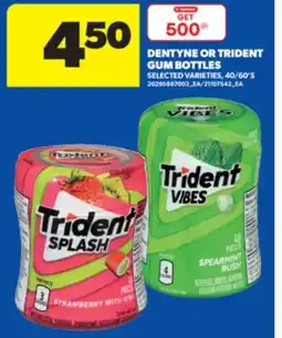 Real Canadian Superstore DENTYNE OR TRIDENT GUM BOTTLES, 40/60' S offer