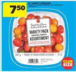 Real Canadian Superstore PC VARIETY TOMATOES, 681 G offer