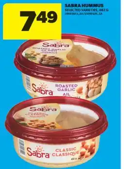 Real Canadian Superstore SABRA HUMMUS, 482 G offer