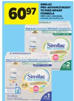 Real Canadian Superstore SIMILAC PRO-ADVANCE READY TO FEED INFANT FORMULA, 16X235 ML offer