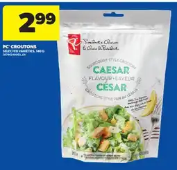 Real Canadian Superstore PC CROUTONS, 140 G offer