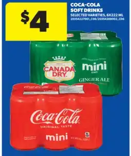 Real Canadian Superstore COCA-COLA SOFT DRINKS, 6X222 ML offer