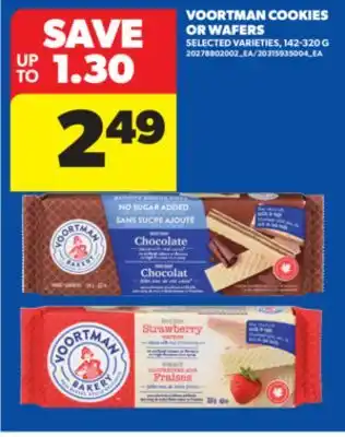 Real Canadian Superstore VOORTMAN COOKIES OR WAFERS, 142-320 G offer