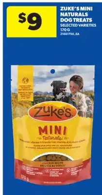 Real Canadian Superstore ZUKE'S MINI NATURALS DOG TREATS, 170 G offer