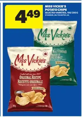 Real Canadian Superstore MISS VICKIE'S POTATO CHIPS, 190/200 G offer