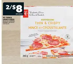 Real Canadian Superstore PC THIN & CRISPY PIZZA, 343-397 G offer