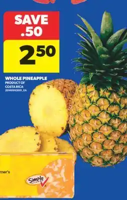 Real Canadian Superstore WHOLE PINEAPPLE offer