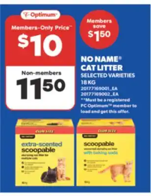 Real Canadian Superstore NO NAME CAT LITTER, 18 KG offer