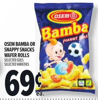 Metro OSEM BAMBA OR SNAPPY SNACKS WAFER ROLLS offer