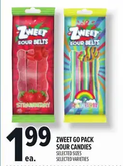 Metro ZWEET GO PACK SOUR CANDIES offer