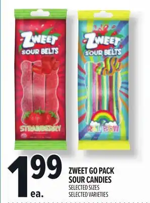 Metro ZWEET GO PACK SOUR CANDIES offer