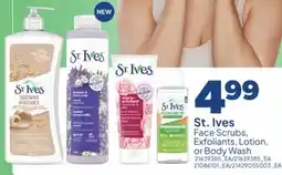 Real Canadian Superstore ST. IVES FACE SCRUBS, EXFOLIANTS, LOTION, OR BODY WASH offer