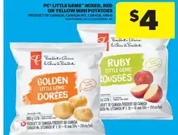 Real Canadian Superstore PC LITTLE GEMS MIXED, RED OR YELLOW MINI POTATOES, 680 G offer