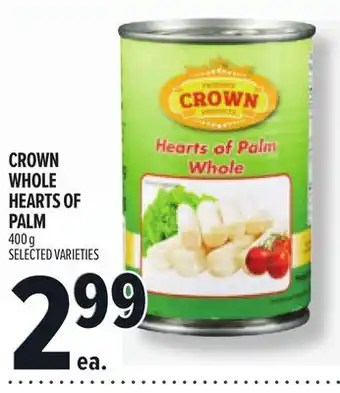 Metro CROWN WHOLE HEARTS OF PALM offer