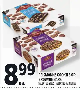 Metro REISMANNS COOKIES OR BROWNIE BARS offer