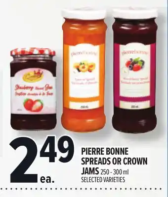 Metro PIERRE BONNE SPREADS OR CROWN JAMS offer