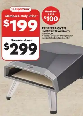 Real Canadian Superstore PC PIZZA OVEN offer