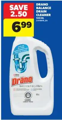 Real Canadian Superstore DRANO BALANCE DRAIN CLEANER, 900 ML offer