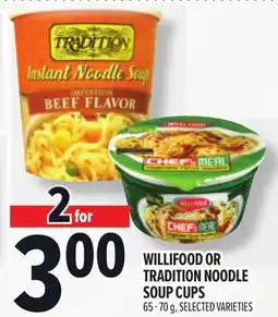 Metro WILLIFOOD OR TRADITION NOODLE SOUP CUPS offer