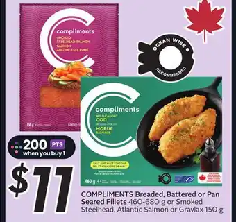 Sobeys COMPLIMENTS Breaded, Battered or Pan Seared Fillets offer