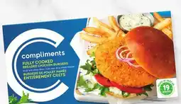 Sobeys COMPLIMENTS Breaded Chicken Burgers offer