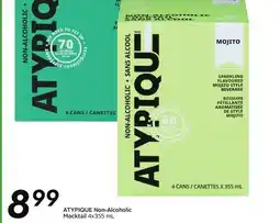 Sobeys ATYPIQUE Non-Alcoholic Mocktail offer