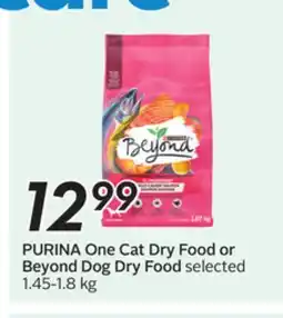 Sobeys PURINA One Cat Dry Food or Beyond Dog Dry Food offer