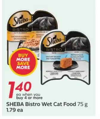 Sobeys SHEBA Bistro Wet Cat Food offer