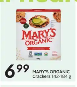 Sobeys MARY'S ORGANIC Crackers offer