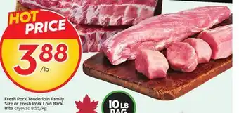 Sobeys Fresh Pork Tenderloin Family Size Back Ribs offer