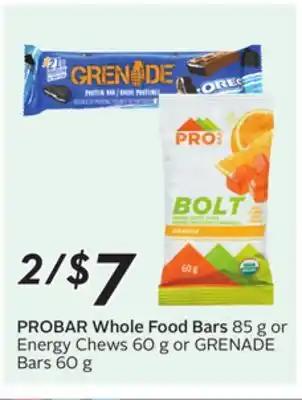 Sobeys PROBAR Whole Food Bars offer