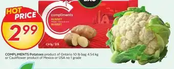 Sobeys COMPLIMENTS Potatoes offer