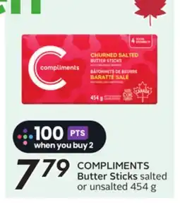 Sobeys COMPLIMENTS Butter Sticks offer