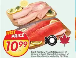 Sobeys Fresh Rainbow Trout Fillets product Ontario offer