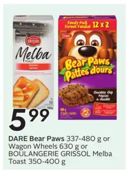 Sobeys DARE Bear Paws offer