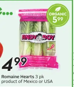 Sobeys Romaine Hearts offer