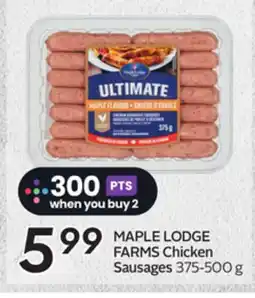 Sobeys MAPLE LODGE FARMS Chicken Sausages offer