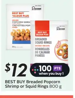 Sobeys BEST BUY Breaded Popcorn Shrimp or Squid Rings offer