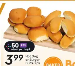 Sobeys Hot Dog or Burger Buns offer